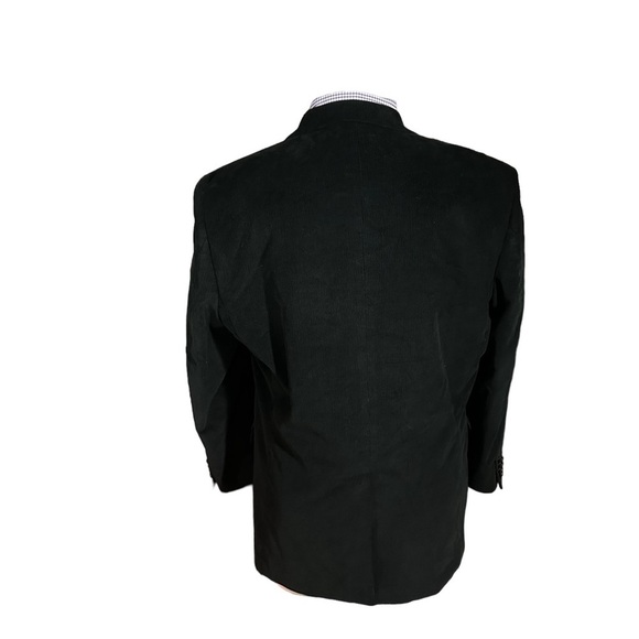 Ralph Lauren Black Corduroy Sport Coat Two Button Jacket Sz 44L 100% Cotton Suit - Picture 5 of 16